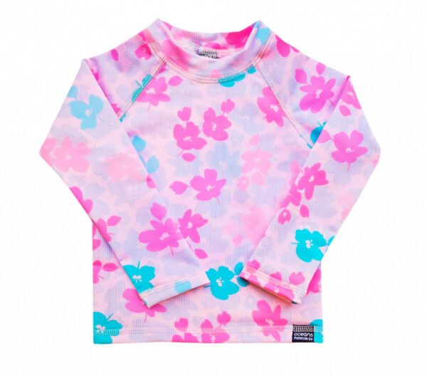 Remera m.Larga "flores"