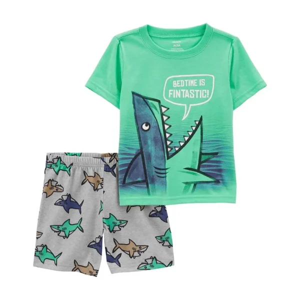 Carter´s Set 2 Piezas Pijama Algodon Remera Mangas Cortas Short