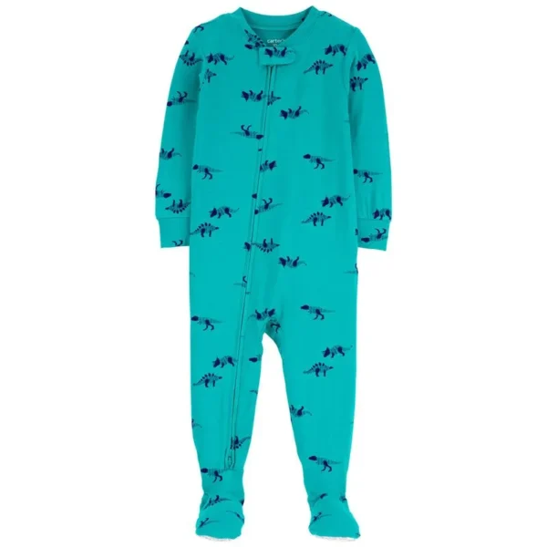 Carter´s Osito Pijama Algodon Cierre Dinosaurios