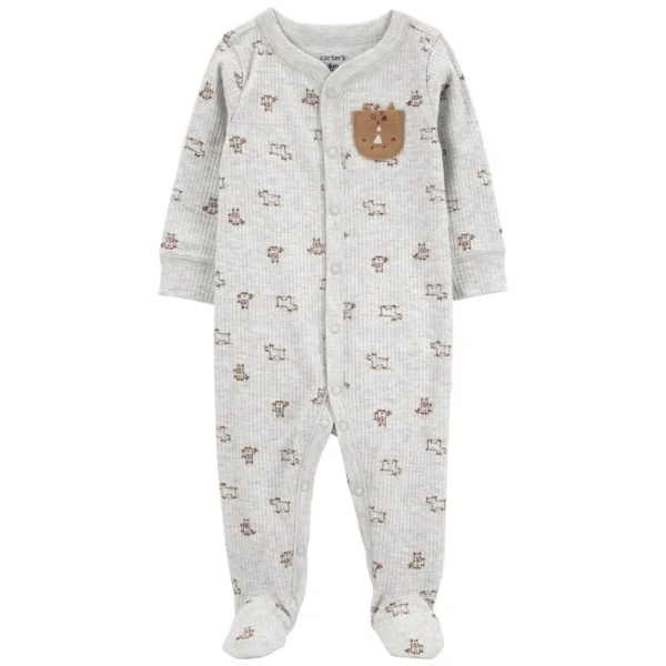 Carter´s Osito Pijama Algodon Broches Rinoceronte