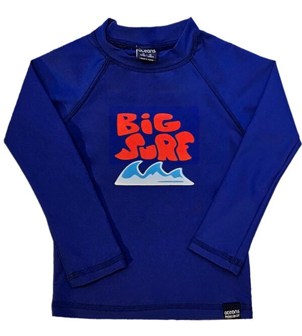 Remera m.largas Big surf azul francia